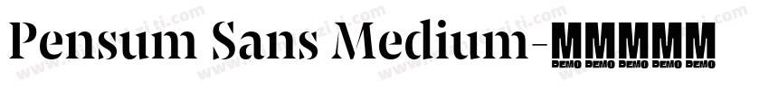 Pensum Sans Medium字体转换